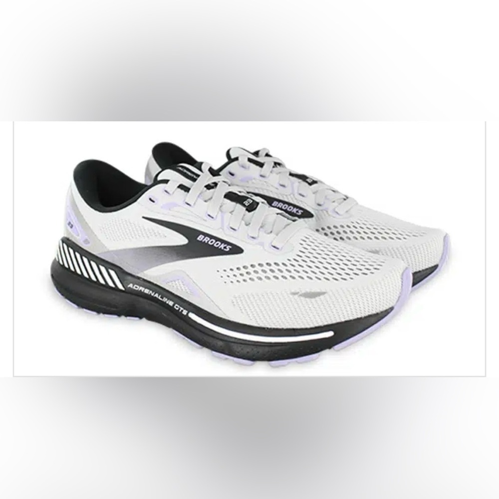 Brooks Adrenaline White and Black Sneakers